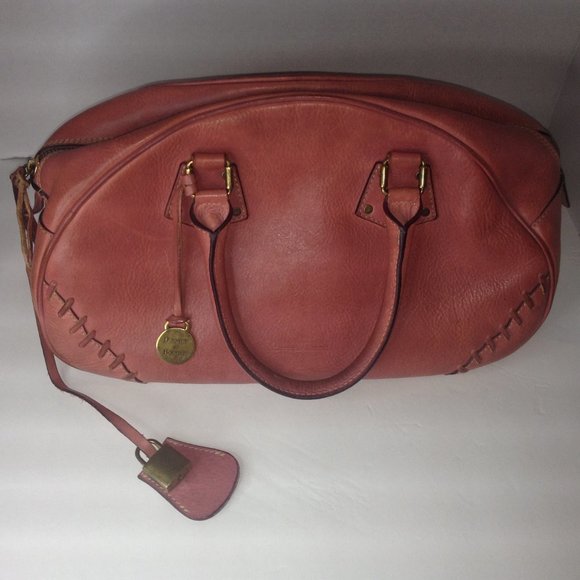 Dooney & Bourke Handbags - Dooney & Bourke Alto Aubergine Pink Bowling Bag